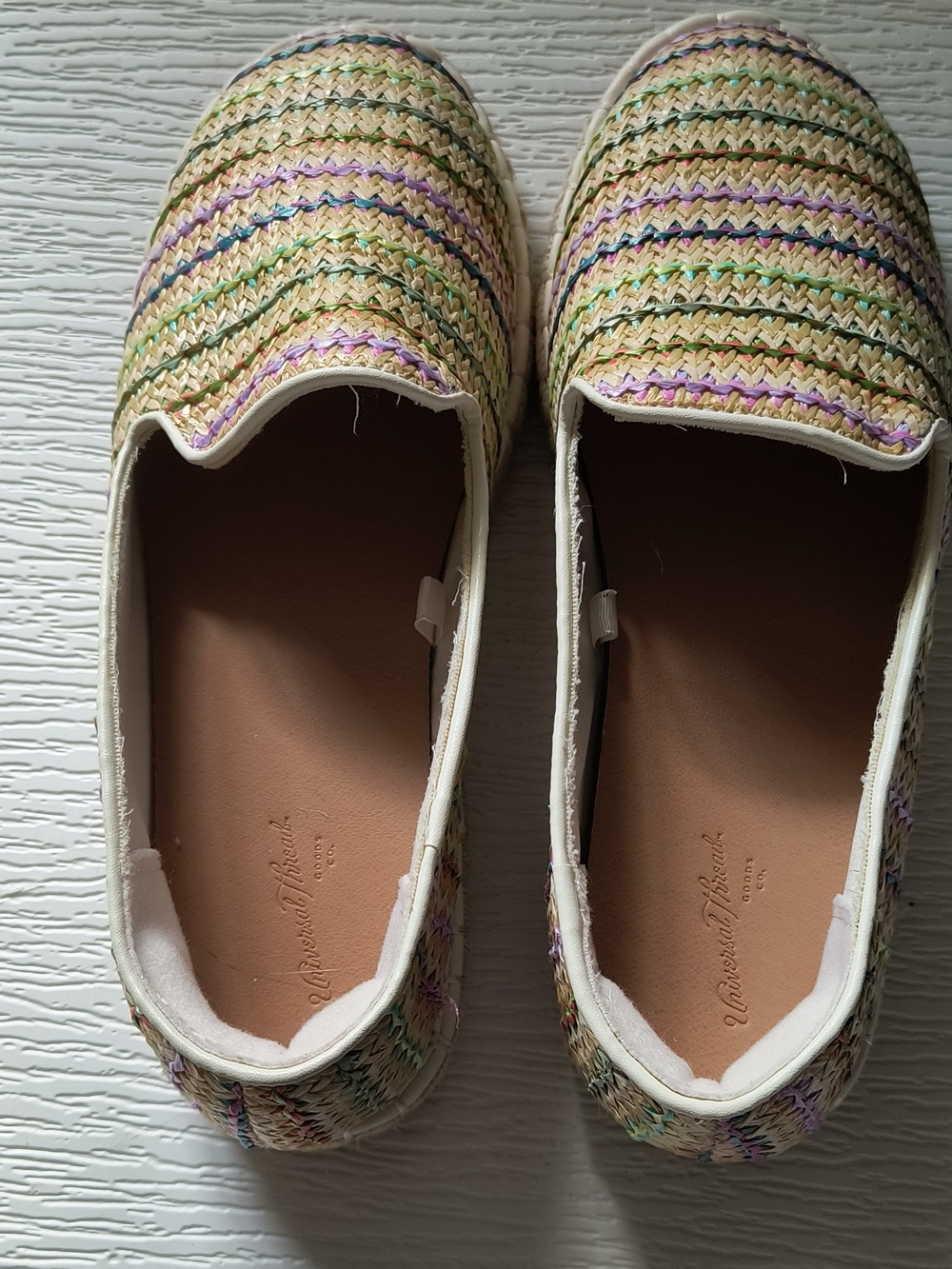 Universal Thread Multicolor Braided Slip-On Flats - Women's